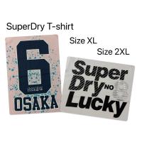 ราคา (สินค้ามือสอง✌สภาพใหม่มากค่ะ⭐️)++90%++พร้อมส่ง SuperDry T-shirt สีขาว size 2xl สีชมพู size XL (57002036209)