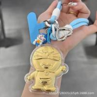 ราคา สินค้าใหม่ Shuibei Doraemon Gold พวงกุญแจ KT Cat จี้ห้อยกระเป๋าจี้แพนด้าโซ่โทรศัพท์มือถือการ์ตูน (53215209531)