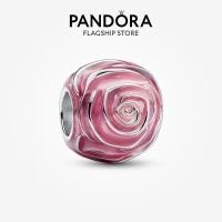 ราคา ของแท้ 100% Pandora Pendant In The Shape Of A Pink Rose In Full Bloom.Pandora จี้อุปกรณ์เสริม (51365256993)