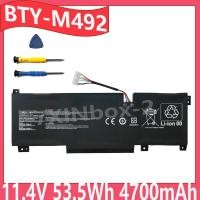 ราคา BTY-M492 11.4V 53.5Wh 4700mAh แบตเตอรี่แล็ปท็อปสําหรับ MSI Katana GF66 GF76 11UC 11UE 11SC 12UE Katana 15 17 B13VEK Pulse GL66 11UCK (51812143724)