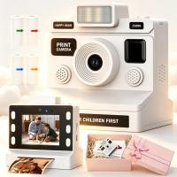 ราคา กล้องถ่ายรูปลายน่ารักสําหรับเด็ก หน้าจอ 2.8 นิ้ว ความละเอียดวิดีโอ 1080P พร้อมไฟแฟลชปรับได้ โหมดความหนาแน่นการพิมพ์หลายแบบ ของขวัญวันเกิดสําหรับเด็กผู้หญิงและเด็กผู้ชาย (54065601608)