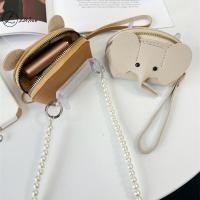 ราคา LUImo 1 ชิ้นน่ารักหนังช้าง Zero กระเป๋าสตางค์โทรศัพท์ Ba คลิปแขวน Ne เชือก Crossbody Pearl Bow CHAIN Anti Drop แขวนใหม่ (56907039850)
