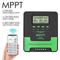 ราคา MPPT 12V 24V Auto Solar Charge Controller WiFi แผงพลังงานแสงอาทิตย์ Dual USB 60A 50A 40A 30A Lifepo4 ตะกั่วกรดแบตเตอรี่ลิเธียม (53265802784)
