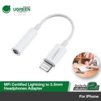 ราคา UGREEN รุ่น 30759 Headphones Adapter for iPhone, [MFi Certified] Lightning to 3.5mm Jack Headphone Adapter (11002147534)
