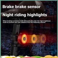 ราคา จักรยานเบรค Sensing ไฟท้าย LED จักรยานด้านหลังความปลอดภัยแฟลชไฟท้าย Road Mountain ขี่จักรยาน USB ชาร์จโคมไฟ (49260984833)