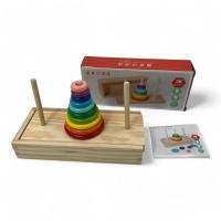 ราคา เกมแก้ปริศนาหอคอยฮานอยไม้สี 10 ชั้น (28672241476)