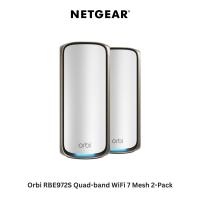 ราคา NETGEAR Orbi RBE972S Quad-band WiFi 7 Mesh 2-Pack (42161711373)