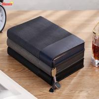 ราคา BLAZERS A5 Spliced Notebook, Splice Panel Flat Bind Gift Box Set, Wide Match Soft Skin Cover Plain Inner Sheet Business Office Pad รายวัน Plan เขียน (54763886110)