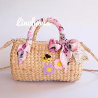 ราคา กระเป๋าทรงหมอน ขนาดกะทัดรัด จุของได้เยอะ กระเป๋าสานผักตบชวาทรงสวย งานสานแน่น (22236861408)