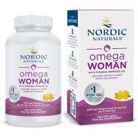 ราคา Nordic Naturals Omega Woman, Lemon - 120 Soft Gels - 500 mg Omega-3 + 800 mg Evening Primrose Oil - Healthy Skin & Optimal Wellness - Non-GMO - 60 Servings (53362586298)