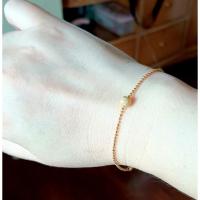 ราคา สร้อยข้อมือ/925-sterling-silverไข่ปลาอิตาลีพร้อมบอลสตาร์ดัสแท้อิตาลีนำเข้าทั้งชุดชุบทองคำ18kแท้ๆในบ่อทอง (9595244046)
