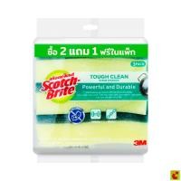 ราคา สก๊อตช์-ไบรต์ 3M แผ่นใยพร้อมฟองน้ำ สูตรแอนตี้แบคทีเรีย สีเขียว แพ็ค 3 (45657116724)