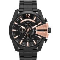 ราคา Diesel DZ4309 (mega cheif chronograph black dial stainless steel men's watch) (307943889)