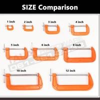 ราคา ปากกาจับชิ้นงานตัวซี ASAKI C-Clamp ซีแคลมป์ แคลมป์จับชิ้นงาน ปากกาเหล็ก (7762564486)