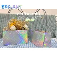ราคา EPAกระเป๋าดอกไม้ สีเงิน/สีเงินวิบวับ ใส่ดอกไม้ จัดดอกไม้ มี2รุ่นให้เลือกได้ (26577266059)