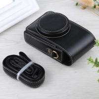 ราคา Dropshiping แนวตั้ง Flip Full Body กล้อง PU หนังสําหรับ Ricoh GR III / GRII, Sony ZV-1 / DSC-RX100M7 / RX100M6 / RX100M5 / RX100M2 (44711009975)