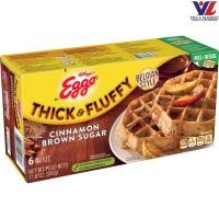 ราคา [สินค้าส่งด่วน] [2747] Kellogg's Eggo Thick & Fluffy Cinnamon Brown Sugar Waffles 330g (42532527619)