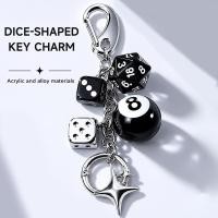 ราคา พวงกุญแจลูกเต๋าอะคริลิค Black 8 Dice A Spade ห้อยกุญแจ ห้อยกระเป๋า ห้อยโทรศัพท์ ของขวัญแฟชั่น (50112295638)