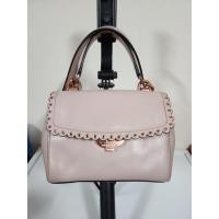 ราคา กระเป๋าของแท้มือสอง MICHAEL KORS Ava Soft Pink Leather Scalloped Small Crossbody Bag (45112843032)