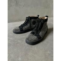 ราคา Christian Louboutin Louis Flat Veau Velours/Strass Sneakers (57213764093)