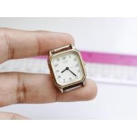 ราคา นาฬิกา Vintage มือสองญี่ปุ่น Casio ระบบ QUARTZ ผู้หญิง รูปทรงแปดเหลี่ยม กรอบทอง หน้าขาว หน้าปัด 20มม (28074356012)