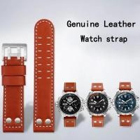 ราคา 20 มม.22 มม.Cowhide jazz WatchBand สําหรับ Hamilton Khaki การบิน H77616533 ชม.70615733 สายนาฬิกาผู้ชาย หมุดสแตนเลส XKM1 (43777858254)