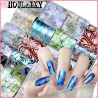 ราคา HOULAIXY ฟอยล์โอนเล็บ,สติกเกอร์ฟอยล์ลายเปลือกหอย PET,Starry SkyรูปแบบDIYเล็บMulticolorเล็บฟอยล์อุปกรณ์แต่งเล็บ (49315805334)