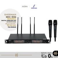 ราคา Sherman ชุดไมโครโฟนไร้สาย UHF MIC-336 ไมโครโฟน Wireless Microphone ไมค์แบบมือถือไมค์คู่ MIC 336 (55715739315)