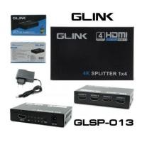 ราคา สปิตเตอร์ Glink HDMI Splitter V1.4 1X4 กล่องแยกสัญญานภาพ 1 ออก 4 จอ อย่างดี✨ (23401855069)