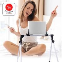 ราคา Ipad Stand ขาตั้งสำหรับ iPad ที่วางไอแพ็ด แท่นวาง Stand 301-S iphone/ iPad / Tablet Holder สูง 40cm(สีเงิน) (1671197112)