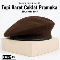 ราคา หมวกเบเร่ต์ลูกเสือ Kodian Elementary, Middle, and High School Scout Beret Hat รูปทรงง่าย เรียบลื่น และหนา หมวกเบเร่ต์สีน้ําตาล (56960597655)