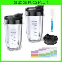 ราคา [szgrqkj1] ถ้วยผ้า BPA ฟรีเครื่องปั่นอุปกรณ์เสริมพร้อมฝาปิด Sip และแปรงทําความสะอาดถ้วยเปลี่ยนสําหรับผสมมือสําหรับ BL642 BN801 BL480 (44715765468)
