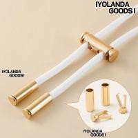 ราคา IYOLANDAGOODS1 กางเกงเอวยางยืด Drawstring, DIY สายล็อค Stopper เข็มขัดหัวเข็มขัด, 2M ปรับ Sweatpants เอวสายรัด Drawstring (45915200355)