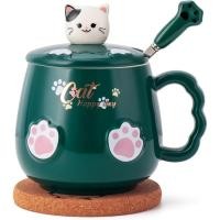 ราคา บีจีบีจี แมวแก้วน่ารักถ้วยกาแฟเซรามิกที่มีฝาปิดคิตตี้น่ารักช้อนกรงเล็บน่ารักอะนิเมะรถไฟเหาะสิ่งที่แปลกใหม่วันเกิดคริสต์มาสแก้วของขวัญสําหรับคนรักแมว400มล ฯลฯ (45865637725)