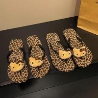ราคา 2026 สินค้าใหม่สาวร้อนเสือดาวพิมพ์ kitty Flip-Flops ผู้หญิง Flip-Flops Flip-Flops รองเท้าชายหาดน้ําหนักเบาชายหาดรองเท้าแตะกลางแจ้ง (43533276015)
