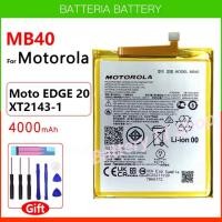 ราคา แบตเตอรี่แท้ MB40 สำหรับ Motorola EDGE 20 Motorola Moto Edge 20 XT2143-1 4000mAh + เครื่องมือถอด+แผ่นกาว จัดส่งตรงในไทย (43567781953)