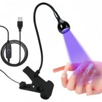 ราคา โคมไฟเล็บคอห่านแบบคลิป USB สําหรับอบเล็บเจล กาวยูวีและยาทาเล็บด้วยแสงสีม่วง (50914104452)