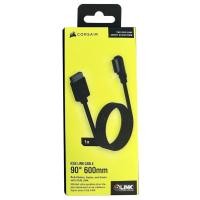 ราคา Corsair iCUE LINK Cable - 1x 600mm Straight/Slim 90-deg ‎(Black), CL-9011122-WW (24411619897)