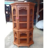 ราคา Furnitur99ตู้โชว์โบราณ 50*100*180cm ไม้สักทอง สวยงาม ทนทาน ใช้งานได้หลายสิบปี (2780177178)