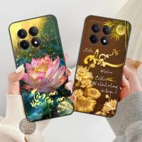 ราคา เคสพลาสติกสําหรับ Xiaomi REDMI K70 5G/ K70E/ K70 ULTRA พิมพ์กระเป๋าโชคลาภ ดอกบัว แหวนแม่ลูก BEAUTIFUL SUPER (54011429266)