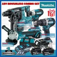 ราคา ซุปเปอร์ ค่า MAKITA 18V ชุดคอมโบไร้สาย ( DHR280PT2J ค้อนรวม / สว่านเจาะกระแทก DHP484Z / DGA404Z / DTD157Z ) (55357007136)