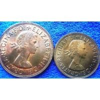 ราคา เหรียญ​อังกฤษ​ UK, (ยุค​Elizabeth II), จับคู่มา2เหรียญปี​เดียว​, #​3766T, ใช้แล้ว (22725687608)