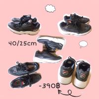 ราคา รองเท้ามือสองFILA สีดำหนัง #รองเท้ามือสองสีดำพร้อมส่ง (8972470385)