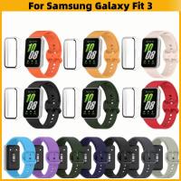ราคา 【สาย+เคส】2 colors สายนาฬิกาข้อมือซิลิโคน แบบนิ่ม สําหรับ Samsung Galaxy Fit 3 สาย (49315425509)