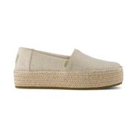 ราคา TOMS รองเท้าลำลองผู้หญิง สลิปออน รุ่น Valencia Champagne Glimmer Slub Canvas (CG) รองเท้าลิขสิทธิ์แท้ (57804945598)