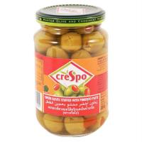 ราคา คริสโป มะกอกเขียวสอดไส้พริก 354 กรัม Crespo Green Olives Stuffed 354g (56150814289)