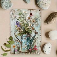 ราคา ซิฟบาย วินเทจบ้านไร่โลหะตกแต่งผนังสีฟ้ารดน้ําสามารถออกแบบดอกไม้ชนบทในร่มกลางแจ้งแขวนศิลปะ (47014345279)