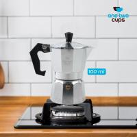 ราคา One Two Cups Moka Pot เครื่องชงกาแฟเอสเปรสโซเตาตั้งพื้น - JF112 (54755884372)
