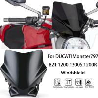 ราคา MTKRACING For DUCATI Monster 797 17-20 monster 821 1200 1200R 1200S 14-20 Motorcycle Windscreen Win (55053822448)