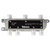 ราคา TELEVES 6 Way Digital TV Splitter ผลิตในสเปน Ref. 4534 5-1000MHz CATV MATV Parabola ใหม่ที่มีประสิทธิภาพ Made In Spanish (40381649727)